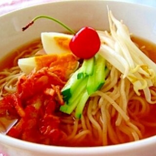 緑豆もやし冷麺